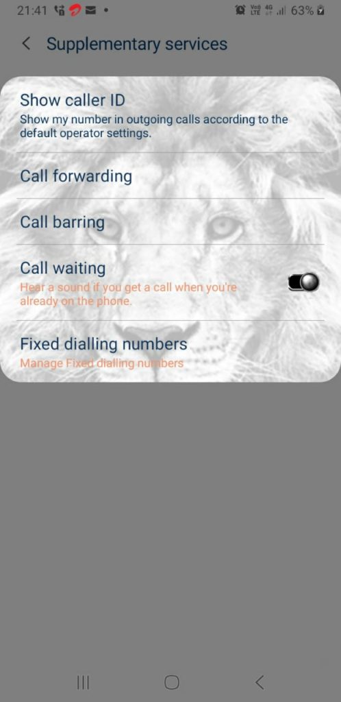 call forwarding